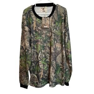 NWT True Timber Camo Shirt Men’s 2XL Green/Tan Camouflage Hunting Long Sleeve